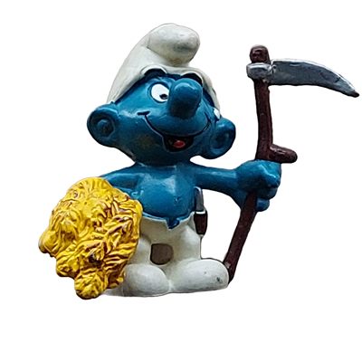 Boerensmurf met zeis
