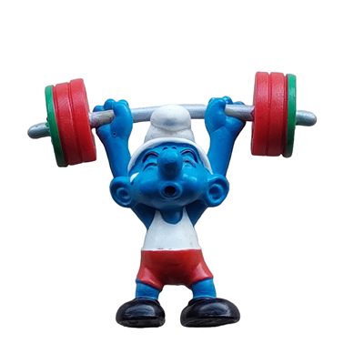 Gewichtheffer smurf