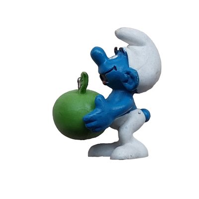 Smurf met appel