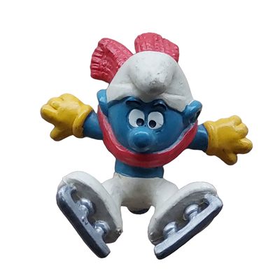 Schaats smurf liggend