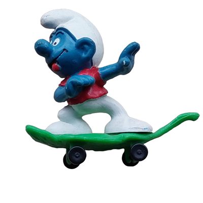 Smurf of skateboard