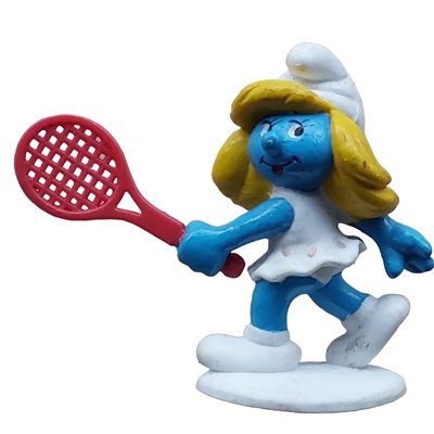 Tennisspeelster smurfin