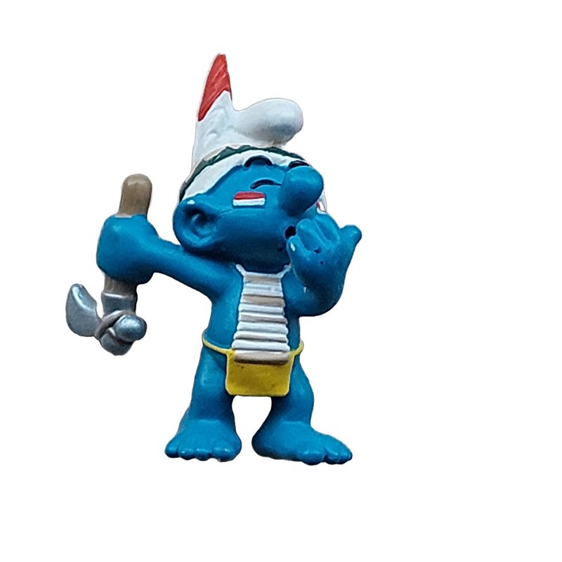 Indiaansmurf met bijl