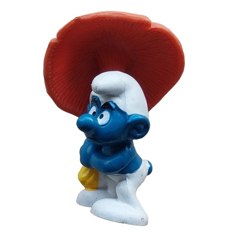 Smurf met paraplu