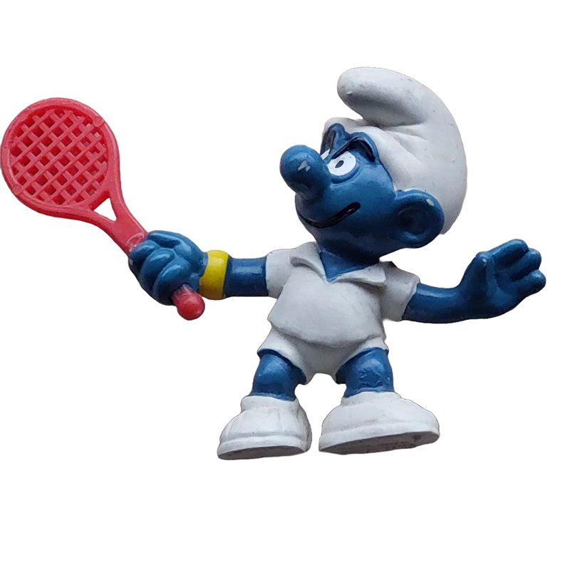 Tennisspeler smurf